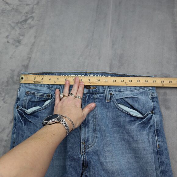 Nautica Jeans Co Pants Womens 32 Blue High Rise Stretch Bootcut Denim Jeans - Picture 5 of 16